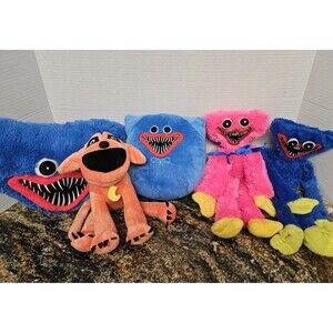 Lpt Of 5 Huggy Wuggy Poppy Playtime Plush And Pillow Squishmallow NWT